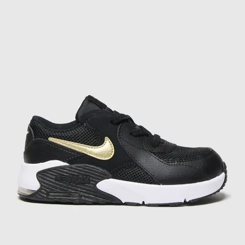 Nike Black & Gold Air Max Excee Toddler Trainers