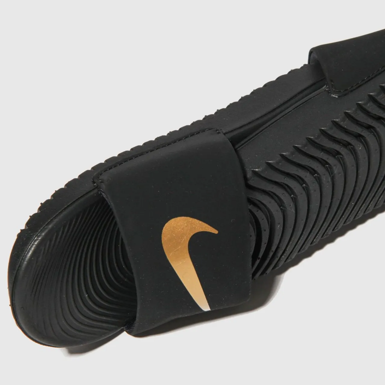 Nike Black & Gold Kawa Junior Sandals