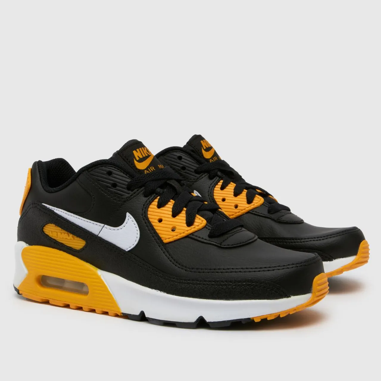 Nike Black Multi air max 90 ltr Youth Trainers