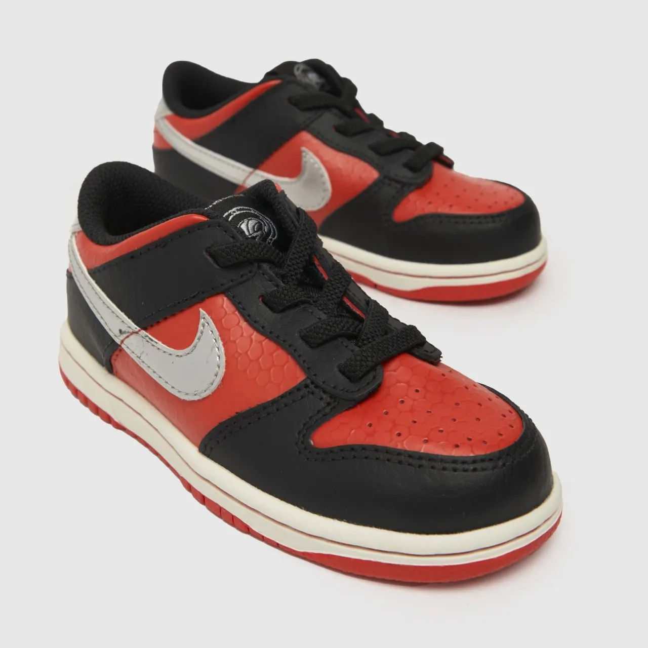 Nike Black & Red Dunk Low Boys Toddler Trainers