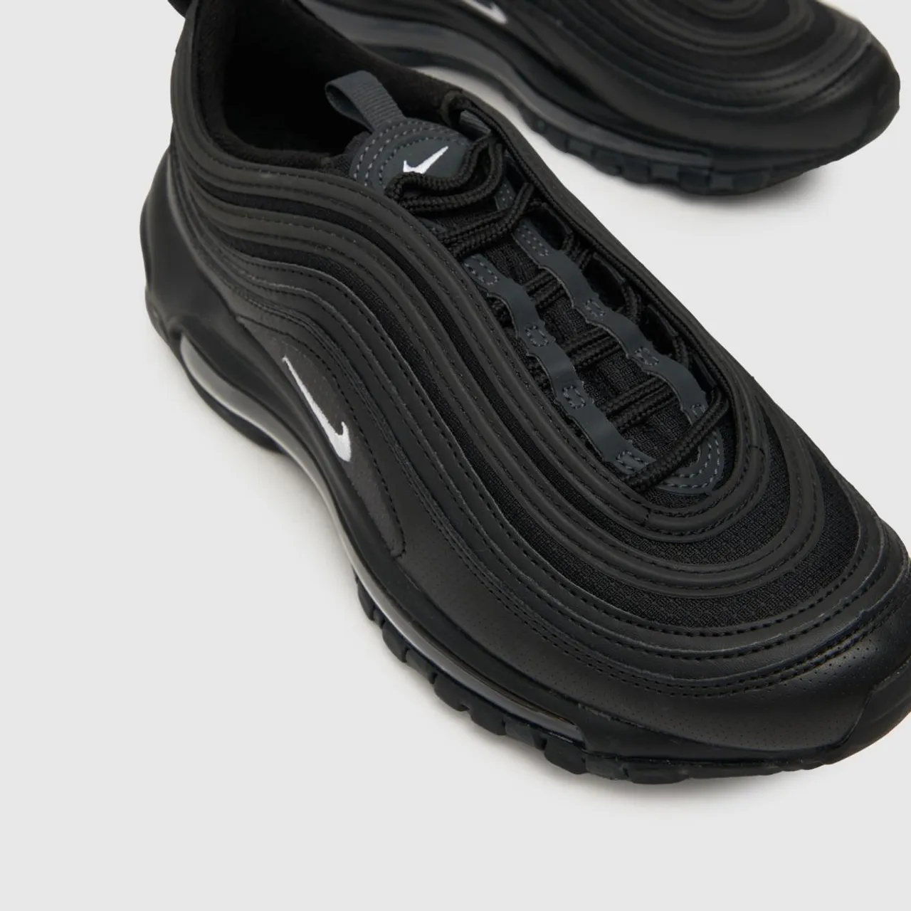 Nike Black & White Air Max 97 Youth Trainers