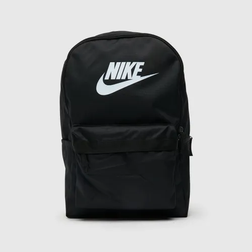 Nike Black & White Heritage Backpack, Size: One Size
