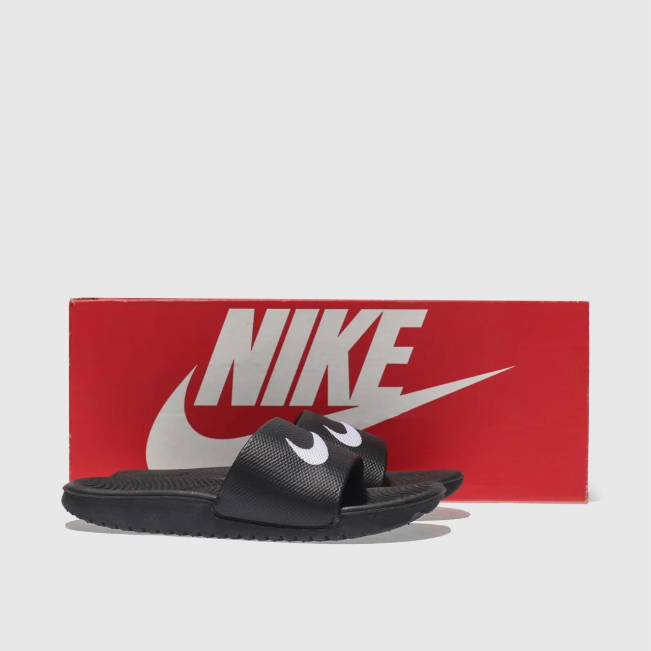 Nike Black & White Kawa Junior Sandals