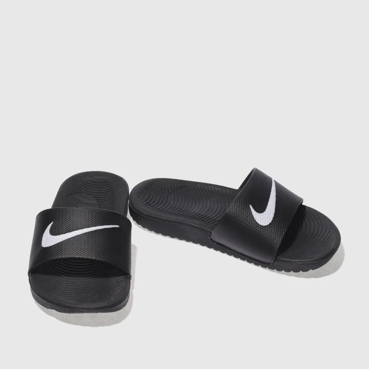Nike Black & White Kawa Junior Sandals
