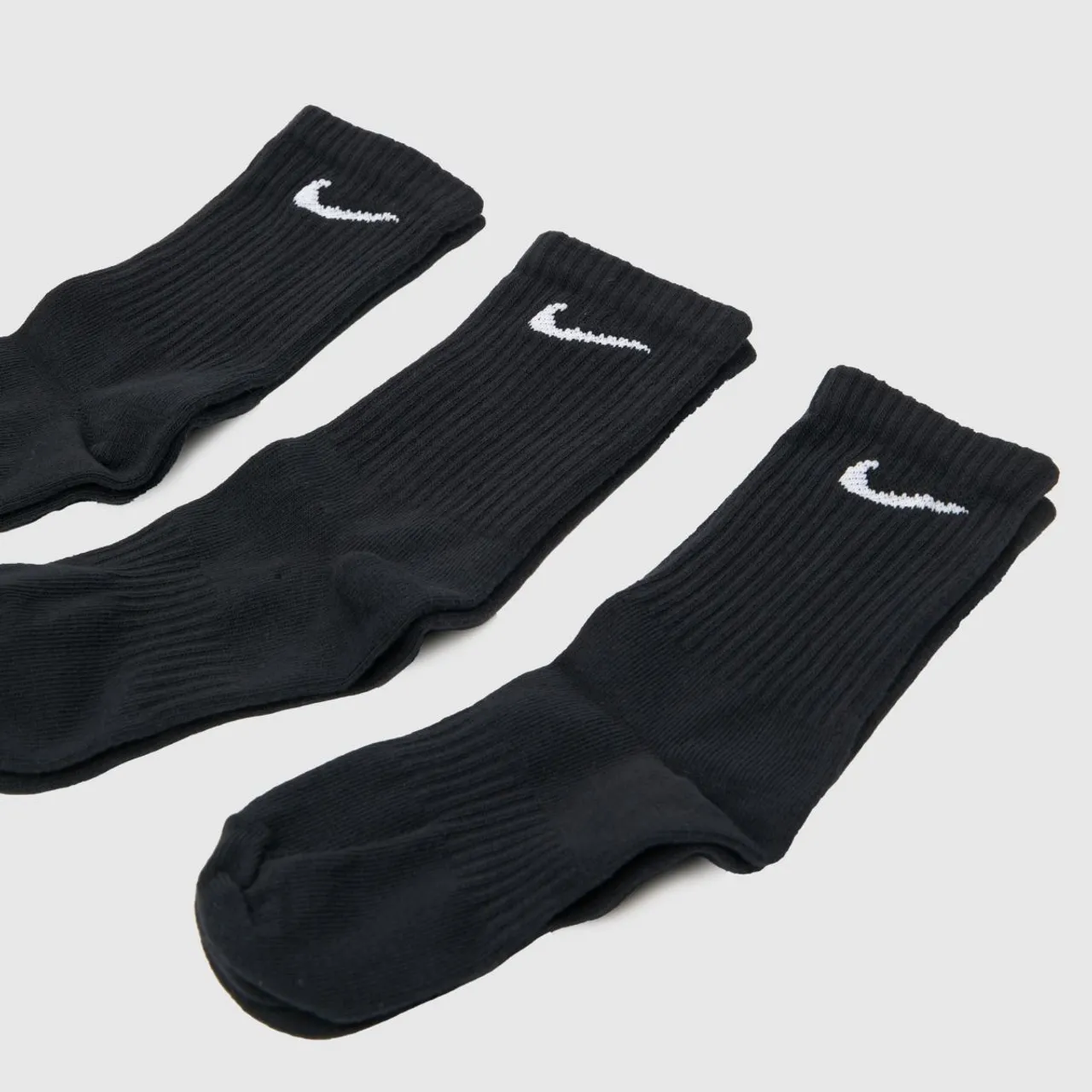 Nike Black & White Lightweight Socks 3 Pack