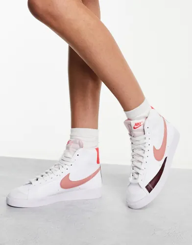 Nike Blazer '77 NN mid trainers in white and red stardust