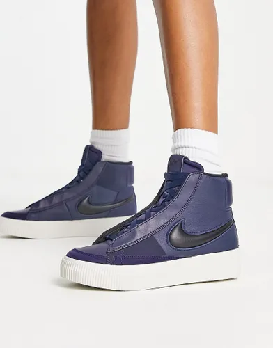 Nike Blazer Mid Victory trainers in midnight navy