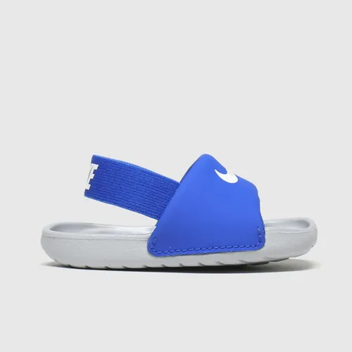 Nike Blue Kawa Sliders Toddler