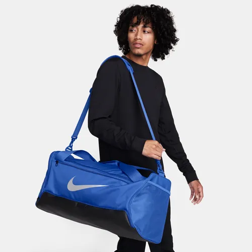 Nike Brasilia 9.5 Training Duffel Bag (Medium, 60L) - Blue - Polyester