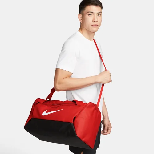 Nike Brasilia 9.5 Training Duffel Bag (Small, 41L) - Red - Polyester