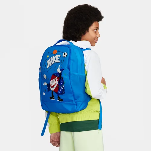Nike Brasilia Kids' Backpack (18L) - Blue - Polyester