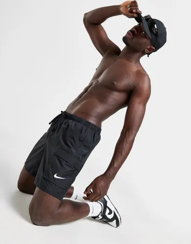 Nike Cargo Swim Shorts - Black - Mens