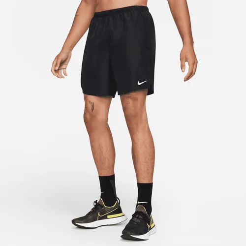 Nike Challenger Men's 18cm (approx.) Brief-Lined Running Shorts - Black - Polyester