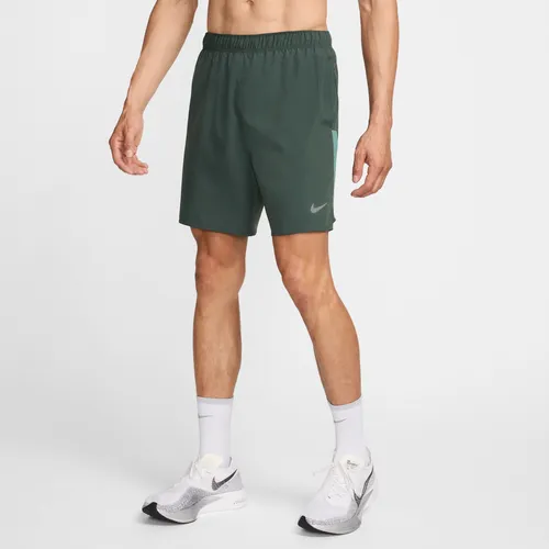 Nike Challenger Men's Dri-FIT 18cm (approx.) Brief-Lined Running Shorts - Green - Polyester