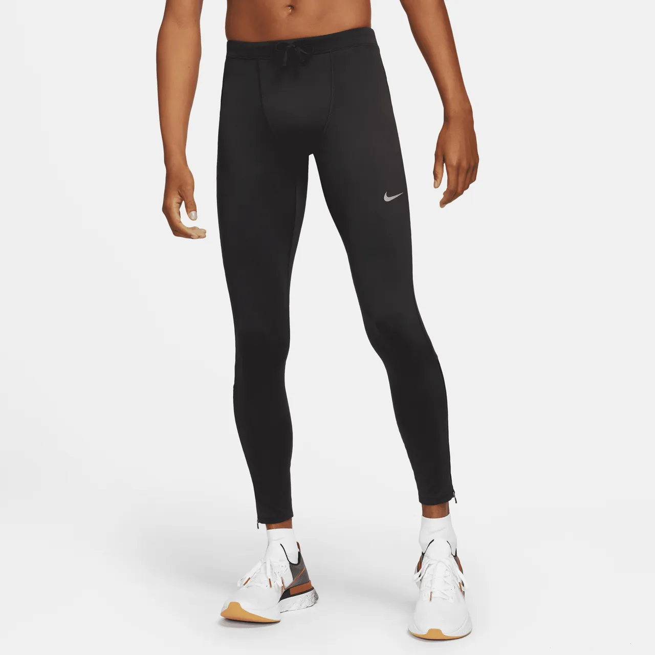 Nike Challenger Men's Dri-FIT Running Tights - Black - Polyester