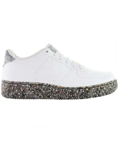 Nike Childrens Unisex Air Force 1 KSA Kids White Trainers - Multicolour Leather