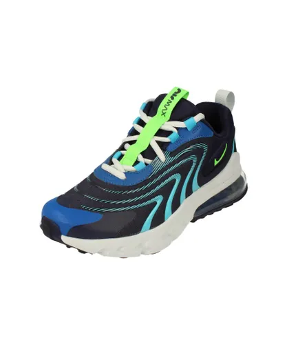 Nike Childrens Unisex Air Max 270 React Eng Gs Blue Trainers