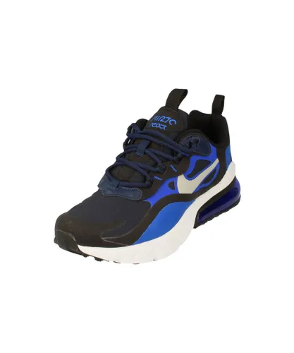 Nike Childrens Unisex Air Max 270 React Gs Navy Trainers