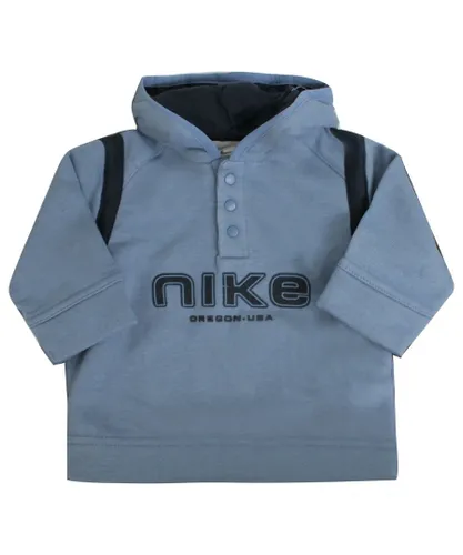 Nike Childrens Unisex Boys Hoodie Toddlers Oregon USA Baby Sweatshirt Blue Jumper 464194 420 cotton