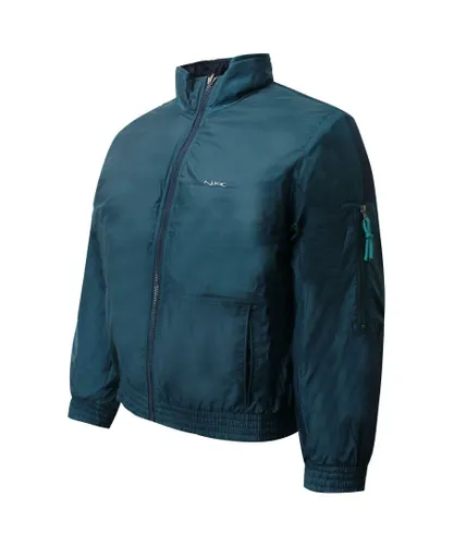 Nike Childrens Unisex Boys Reversible Padded Coat Junior Bomber Jacket Teal Navy 461322 452 - Blue Textile