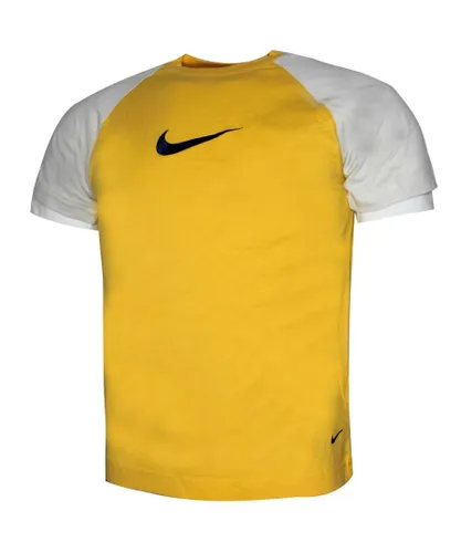 Nike Childrens Unisex Boys T-Shirt Casual Gym Sports Top Yellow 423104 703 Cotton