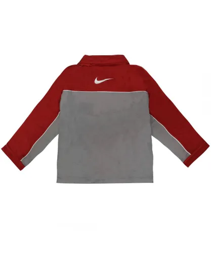 Nike Childrens Unisex Boys Windbreaker Jacket Colourblock Track Top 421271 671 - Grey Nylon