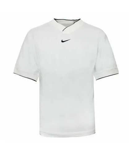Nike Childrens Unisex Classic Logo Kids White T-Shirt Cotton
