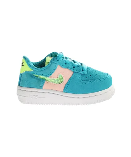 Nike Childrens Unisex Force 1 LV8 (TD) Blue Kids Trainers
