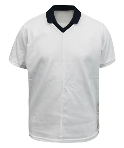 Nike Childrens Unisex Girls Kids White Navy Blue Short Sleeved Cotton Tee T-Shirt 421390 100 A78E