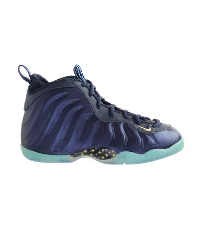 Nike Childrens Unisex Little Posite One Blue Kids Trainers Leather