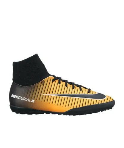 Nike Childrens Unisex Mercurialx Vicotry Lace Up Yellow Synthetic Kids Football Boots 903604 801