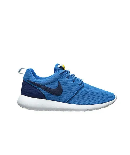 Nike Childrens Unisex Roshe One (GS) Lace Up Blue Synthetic Kids Running Trainers 599728 417