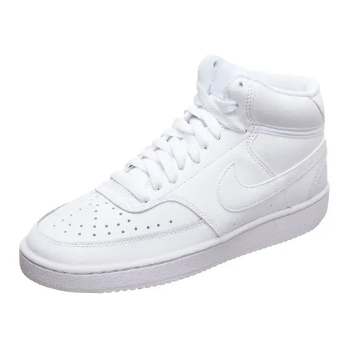 Nike , Classic Style Court Vision Mid Sneakers ,White male, Sizes: