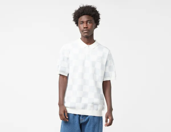 Nike Club Checkers Polo Shirt, Ecru