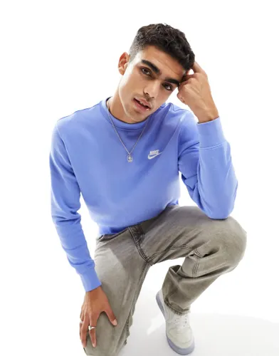 Nike Club crew sweatshirt in blue