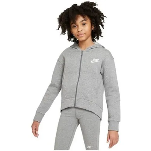 Nike  Club Flc FZ Hoodie Lbr  girls's Children's Sweatshirt in Grey