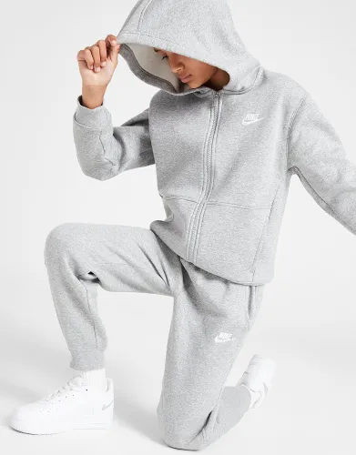 Nike Club Fleece Full Zip Tracksuit Junior - Grey