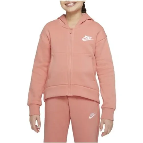 Nike  Club Fleece  girls's Children's Sweatshirt in Pink