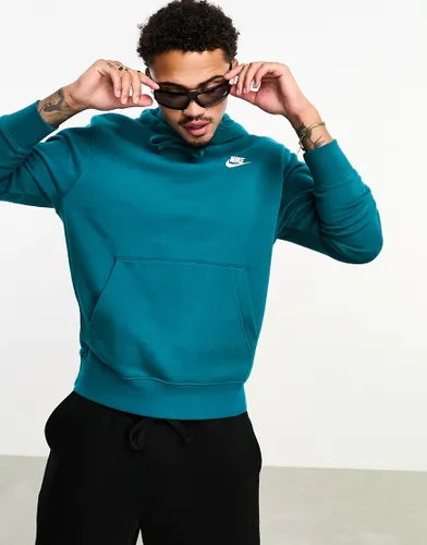 Nike Club fleece hoodie in teal-Blue