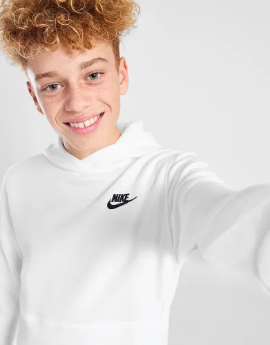 Nike Club Fleece Hoodie Junior - White