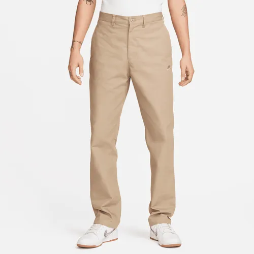 Nike Club Men's Chino Trousers - Brown - Cotton