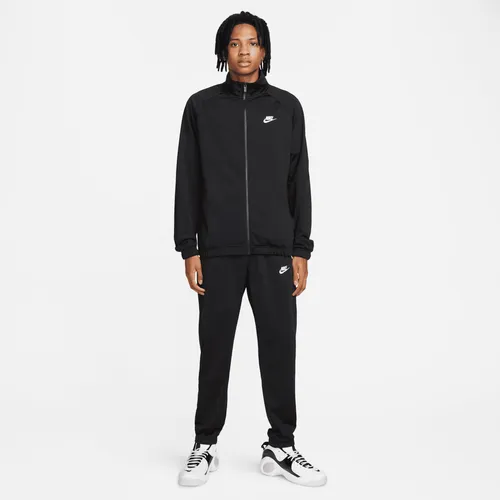 Nike Club Men's Poly-Knit Tracksuit - Black - Polyester