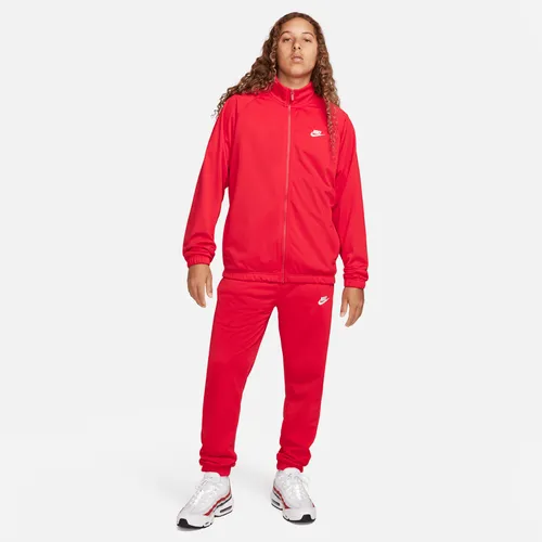 Nike Club Men's Poly-Knit Tracksuit - Red - Polyester