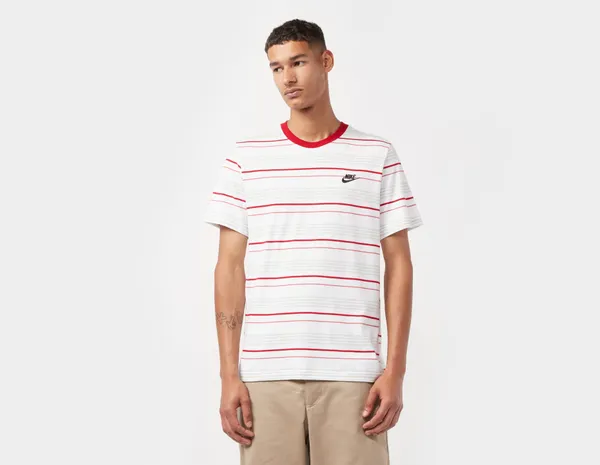 Nike Club Stripe T-Shirt, White
