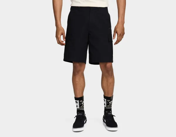 Nike Club Woven Cargo Shorts, Black