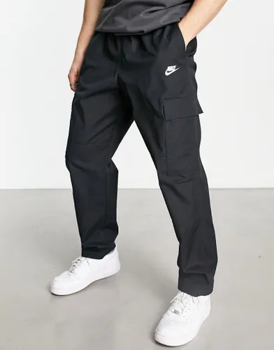 Nike Club woven cargo trousers in black