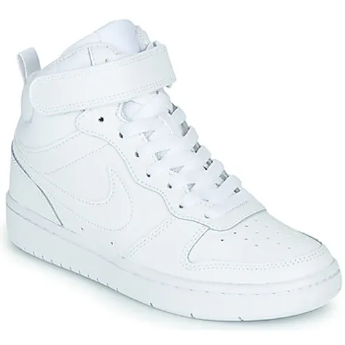 Nike  COURT BOROUGH MID 2 GS  boys's Children's Shoes (High-top Trainers) in White