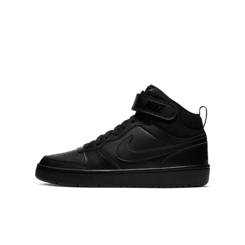 Nike Court Borough Mid 2 Older Kids' Shoes - Black - Leather