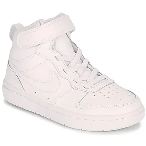 Nike  COURT BOROUGH MID 2 PS  boys's Children's Shoes (High-top Trainers) in White