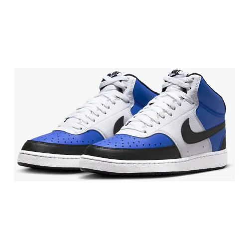 Nike , Court Vision Mid Sneakers Blue/Black/White ,Blue male, Sizes: